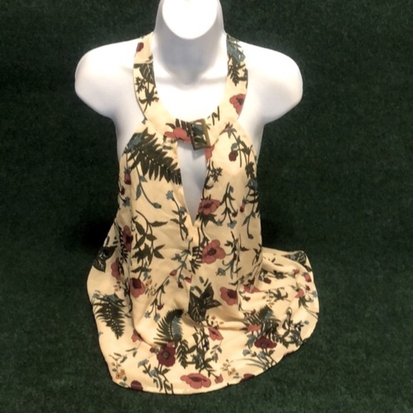 Hommage from Los Angeles Tops - Hommage from Los Angeles Floral Trapeze Sleeveless Top
